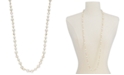 Charter Club Crystal & Imitation Pearl Strand Necklace, 42" + 2" extender, Created for Macy's 